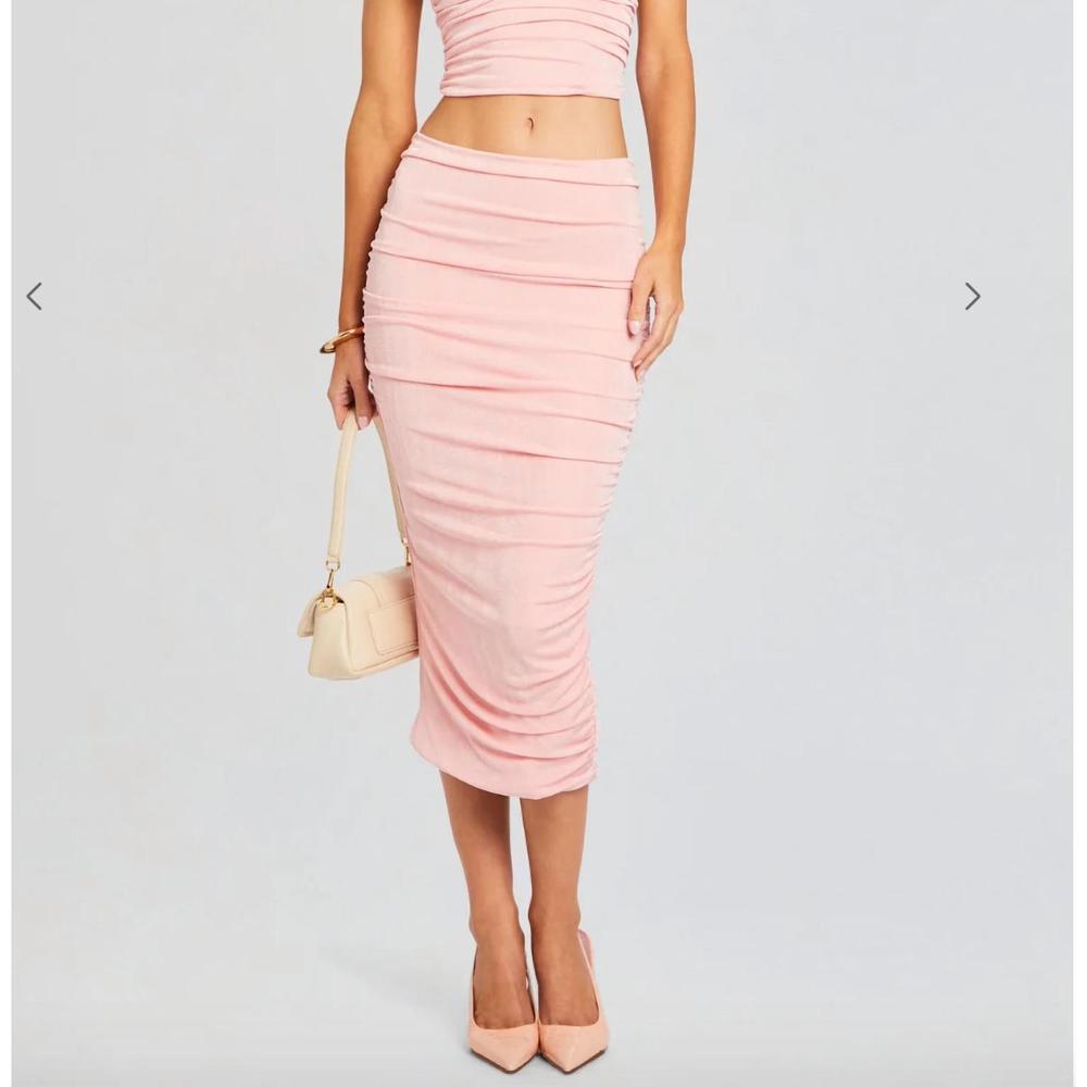 NEW SER.O.YA julia midi skirt in powpk
